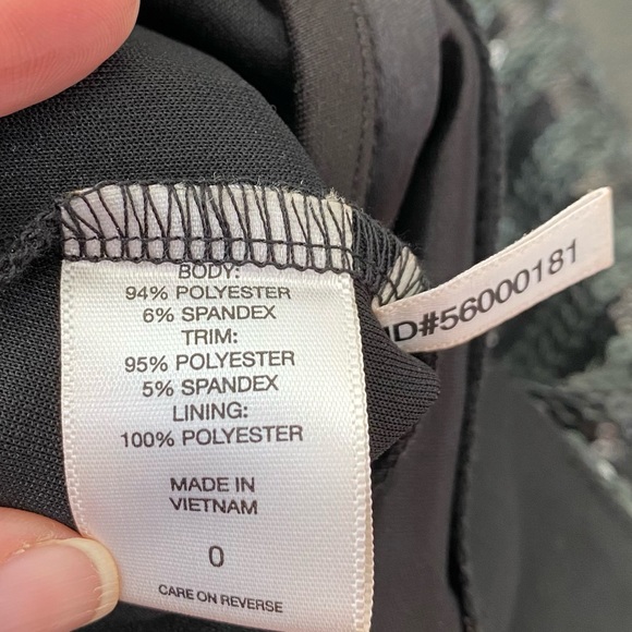 NY&Co Black Sequin Front Skirt. - Picture 4 of 7